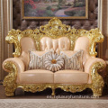 sofá clásico de cuero chesterfield anhelado a mano de lujo